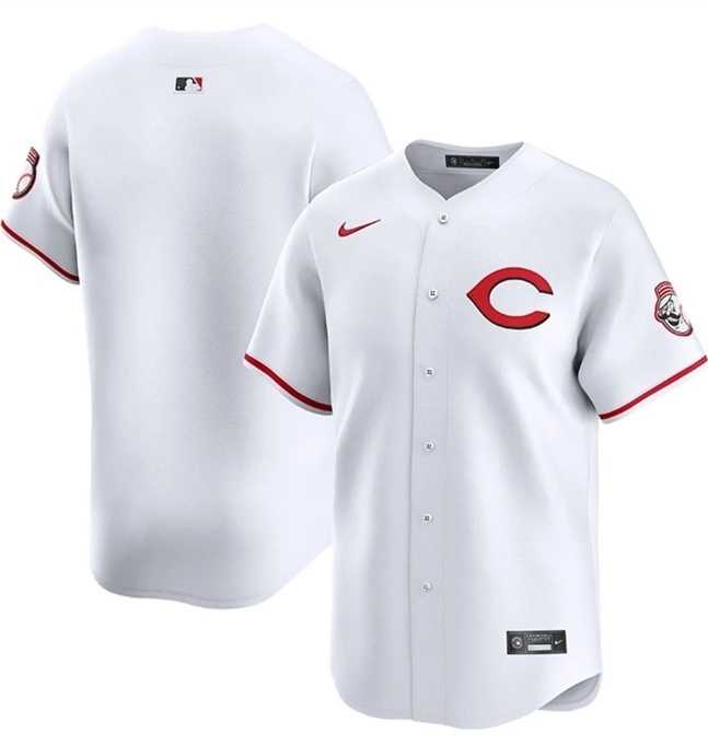 Men%27s Cincinnati Reds Blank White 2025 Home Limited Stitched Jersey Dzhi
